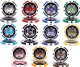 Casino Aces Laser Clay Poker Chip Sample Set - 11 New Chips